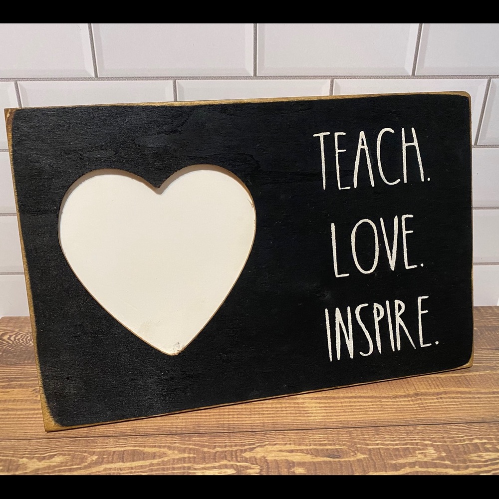 Handmade rustic Rae Dunn Inspired photo holder